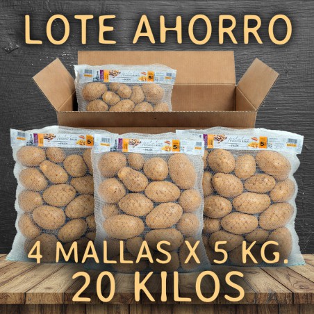 Lote oferta 4 mallas de patata nacional