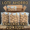 Lote oferta 4 mallas de patata nacional